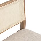 Banqueta Em Madeira Maciça Assento Estofado Serena Nogueira/n