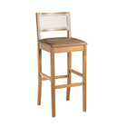 Banqueta Em Madeira Maciça Com Telinha Zara Requinte Salas