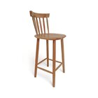 Banqueta Em Madeira Maciça Milena  Natural