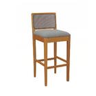 Banqueta Em Madeira Maciça Sara Kappesberg Boucle Cinza Tela