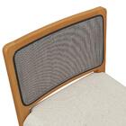 Banqueta Em Madeira Maciça Sara Kappesberg Linho Caqui Tela C