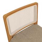 Banqueta Em Madeira Maciça Sara Kappesberg Linho Fendi Tela B