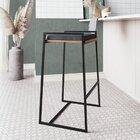 Banqueta Em Tubos De Aço Carbono Pintados, Sem Encosto E Asse