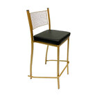 Banqueta Empilhável Altura 75cm Para Bar Cor Dourado Fosco As