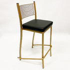 Banqueta Empilhável Altura 75cm Para Bar Cor Dourado Fosco As