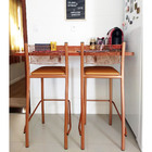 Banqueta Empilhável Pintada Cobre - Poltronas Do Sul