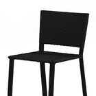 Banqueta Encosto Fibra Ubatuba Preto