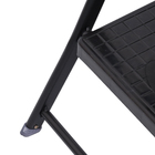 Banqueta Escada Aço Carbono 3 Degraus 0,72m 120kg Preto Anodilar