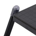 Banqueta Escada Aço Carbono 3 Degraus 0,72m 120kg Preto Anodilar