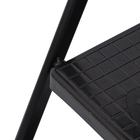 Banqueta Escada Aço Carbono 3 Degraus 0,72m 120kg Preto Anodilar