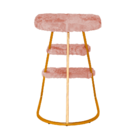 Banqueta Escada Dubai - Preto/pelucia Preto