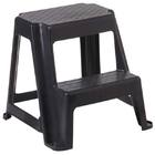 Banqueta Escada Resina Preta Antares