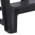 Banqueta Escada Resina Preta Antares