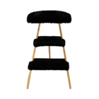 Banqueta Escada Rio - Dourado/preto