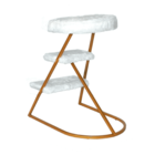 Banqueta Escada Rio - Preto/facto Azul