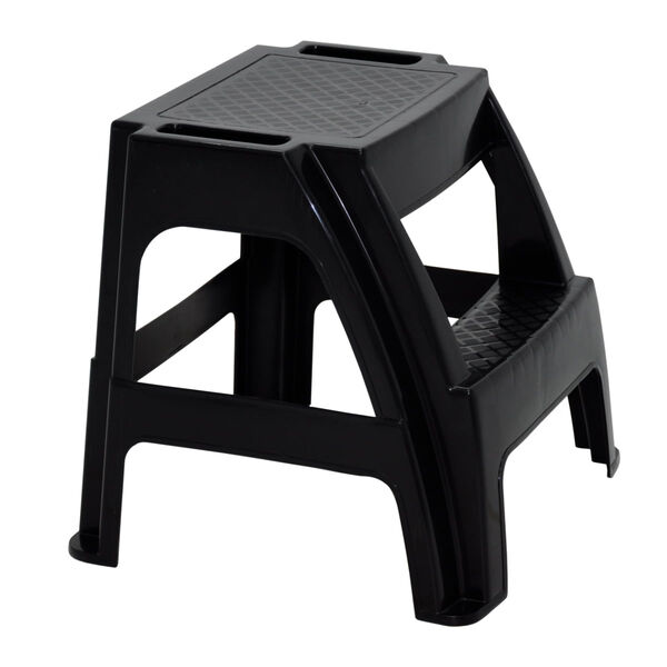 Banqueta Escada Tramontina Paiva Em Polipropileno Preto