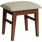 Banqueta Estofada  Pés Em Madeira Maciça Ideal Para Quarto -