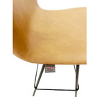 Banqueta Estofada Angélica Altura 75cm Cor Caramelo Pés Aço P