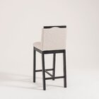 Banqueta Estofada Madeira Maciça Dani