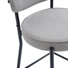 Banqueta Eva Tecido 94cm X 49cm X 48,5cm Cinza