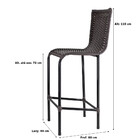 Banqueta Famais Diplomata Artesanal Ferro Liso