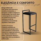 Banqueta Ferro Alta Industrial Metal Bar Moderno Corino Caram