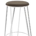 Banqueta Fiji 1b708cr Cromado/marrom - Kappesberg