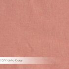 Banqueta Fixa Decorativa Base De Aço Bernice Linho Coral G17