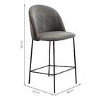 Banqueta Fixa Margaret Cinza