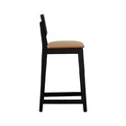 Banqueta Gabi 68cm Altura Madeira Maciça Encosto Telinha Asse