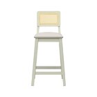 Banqueta Gabi 68cm Altura Madeira Maciça Encosto Telinha Asse