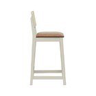 Banqueta Gabi 68cm Altura Madeira Maciça Encosto Telinha Asse