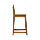 Banqueta Gabi Com 68cm Altura Madeira Maciça Encosto Telinha