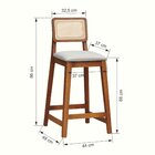 Banqueta Gabi Encosto Anatômico C/ Telinha Sextavada E Assent