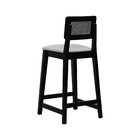 Banqueta Gabi Madeira Maciça Encosto Anatômico C/ Telinha E A