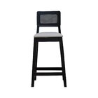 Banqueta Gabi Madeira Maciça Encosto Anatômico C/ Telinha E A