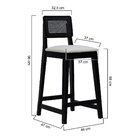 Banqueta Gabi Madeira Maciça Encosto Anatômico C/ Telinha E A