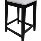 Banqueta Gabi Madeira Maciça Encosto Anatômico C/ Telinha E A