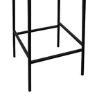 Banqueta Gabi Metal Com 68cm Altura Encosto Telinha Assento E