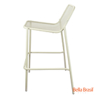 Banqueta Garuga Em Ferro Com Pintura Epóxi Preta - Bella Bras