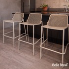 Banqueta Garuga Em Ferro Com Pintura Epóxi Preta - Bella Bras