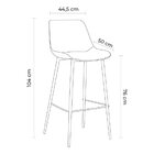 Banqueta Gênova   Marrom Mogno