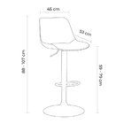 Banqueta Gênova Base Disco Móveis Banquetas Caramelo