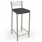 Banqueta Genova Nickel Preto - Kappesberg