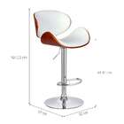 Banqueta Giratória Almere Branca