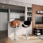 Banqueta Giratória Alpen Preta