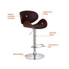 Banqueta Giratória Amsterdam Marrom