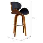 Banqueta Giratória Apeldoorn Preta