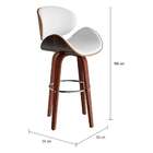 Banqueta Giratória Arnhem Branca