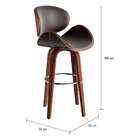 Banqueta Giratória Arnhem Marrom